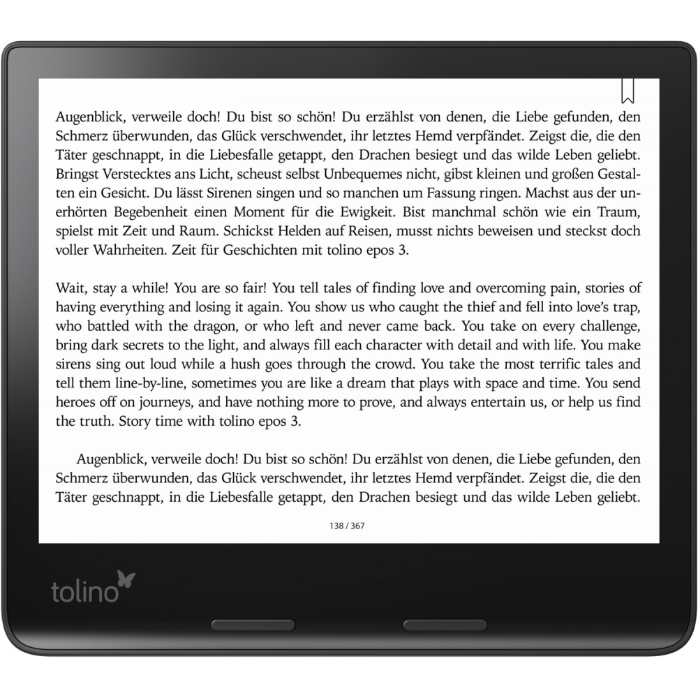 Tolino epos 3 WiFi GB 32 schwarz / - GB 1 - eBook-Reader